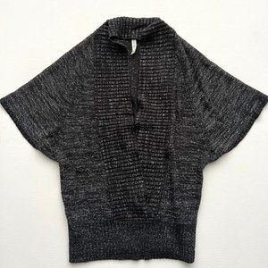 Le Temps Des Cerises Knit Glitter Low V  Sweater ( S )